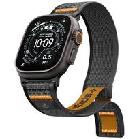 Spigen Athlex Air Strap for Apple Watch 6/7/8/9/10/11/SE/SE 3/Ultra 1/Ultra 2/ Ultra 3 (44/45/46/49 mm) Black Orange black