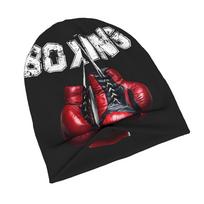 2D Flat Printing Cool Design Boxing Urban-Inspired Adult Beanie Fits Well with Layered Looks Morning Coffee Walks Or Creative Spaces with Artistic Vib One Size brown