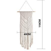 Makrame austi sieniniai kabai Boho Chic Bohemian kambario geometrinis meno dekoras, skirtas buto bendrabučio kambariui vestuvių vakarėlio dekoravimas smėlis