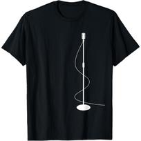 Open Mic Comedian Stand Up Comedy Retro Microphone T-Shirt XXXXL juoda