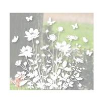 Stiklo lipdukas Vandeniui atsparus PVC Dvipusis Dizainas Saulėgrąžos Raštas Langų Decalai Stiklinės Durys Langai Namų Dekoras C beige