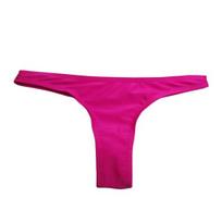 Moteriškos įžūlios bikini kelnaitės žemu liemeniu, stringai, rave kelnaitės, vidutinio kirpimo maudymosi kostiumėlio kelnaitės paplūdimiui, baseinui 2XL rožinė raudona spalva