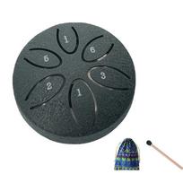 Outdoor Rain Drum 6 Notes Chakra Drum for Garden - Musical Instrument That Produces Sound When It Rains A2 gray