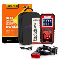KONNWEI KW850 Car OBD2 Scanner Professional Auto Diagnostic Tools OBD 2 Engine System Check Code Reader DTC Lookup pk elm327 KW850 Red