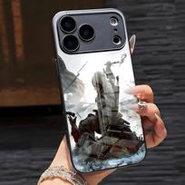Game A-Assassins Creed S-Shadows Phone Case For IPhone 17 Pro Max 16 15 14 Pro Max 13 11 X Xs Xr 8 7Plus Glass Cover iPhone 14 Plus gray