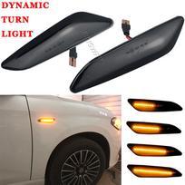 DFTGX1 LED Dynamic Blinker Side Marker Turn Signal Lights Lamp Accessories For Alfa Romeo 147 156 Fiat Egea Tipo Lancia Delta Ypsilon 3 gray
