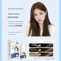 Dongfangtang Bubble Mousse Hair Dye, Black Tea Color - Portable, Easy-to-Use Hair Dye Cream for Home Use. 240ml black