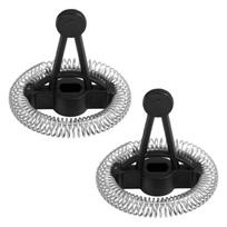 2Pcs Milk Frother Replacement Electric Milk Frother Part for MMF-809-WH MMF-809-BL Latte Cappuccino Coffee Drink 1 black
