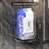Wall-Mounted Punch-Free Tissue Box and Wet Wipe Holder Single Box skaidri