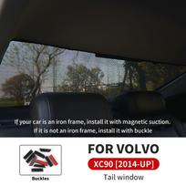 Magnetic Folding Car Window Sunshade for Volvo XC90 2005–2025 – Anti-Mosquito Side Window Curtain 4pcs XC90 05-13 juoda
