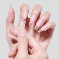 1 Jar Solid Nail Gel Glue For Fake Nail Tips Clear Durable Press On Builder Gel Uv Light Cured Glue Nail Salon brown