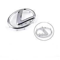 Steering wheel badge emblem replacement for Lexus ES240 ES250 ES350 IS250 IS300 RX270 GS NX300 RX300 RX350 RX400H SL430 CT200 WZ3 64mm sidabras