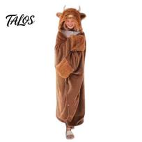 Coral Fleece Shawl Wrap Halloween Wearable Blanket Hoodie, Cozy Hooded Highland Cow Cape, Soft Large Throw Plush Sloth Black Cat Cloak for Women Home One Size A brown