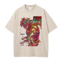 Caesar JoJo's Bizarre Adventure Graphic T Shirt Men Women Cotton Tshirts Vintage Washed Tee Harajuku Unisex Oversized T-shirt S įvairiaspalvis