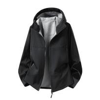 Softshell Jacket  Unisex Outdoor Hiking Windproof Waterproof Jacket 3XL gray