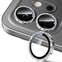 Honor 600 / 600 Lite Silvery Glitter Ring Camera Protector Tempered Glass Lens Protection Film for Honor 600 5G Honor 600 Lite gray