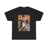 Steve Nash Phoenix Suns NBA Slam Cover Tee Shirt Unisex Basketball Fan Cotton Unisex T-Shirt XXXXL brown