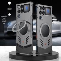 RedMagic 11s Pro+ Snap-on Metal Phone Case: Durable, Drop-proof, with Rotating Sports Car Stand RedMagic 11 Pro/Pro+/11s-pro/11s-pro+ (DY02) gray