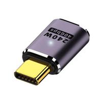 USB C stačiakampis adapteris 240W PD 8K@60Hz vaizdo įkrovimo adapteris 40Gbps duomenų perdavimas LED lemputė metalinis adapteris MacBook Pro, iPad Pro A