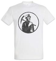 Miner V T Shirt Coal Miner Mineworkers Mine Miners Mining L black