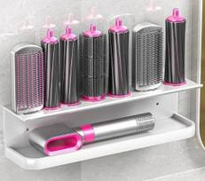 Sieninis plaukų džiovintuvo laikiklis Dyson Airwrap lentyna plaukų suktuko laikymo stovas džiovintuvo makiažo įvairių daiktų stovas Dyson stovas vonios organizatorius black