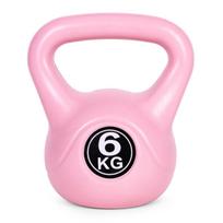 Kettlebell virdulys 6 kg mankštai hantelis, hantelis, svoris fitneso rožinės spalvos ModernHome