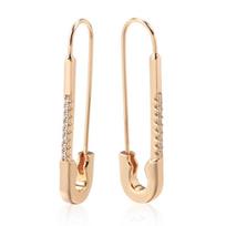 Kienl Trendy 585 Rose Gold Long Dangle Earrings for Women Vintage Wedding Natural Zircon English Earrings Fine Daily Jewelry auksas