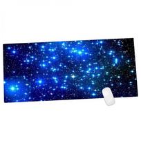 Vibrant Galaxy Pattern Anti-slip Computer Mouse Pad Enhances Your Gaming Setup S mėlyna