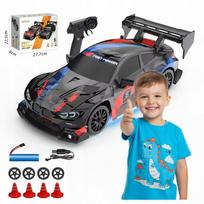 RC automobilis su nuotolinio valdymo pultu, 4x4, LED žibintai, Drift