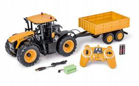 Nuotoliniu būdu valdomas JCB traktorius su priekaba RC DO-E360