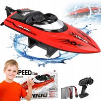 Nuotoliniu būdu valdomas RC laivas, 2.4GHz, automatinis grįžimas apsivertus, su LED