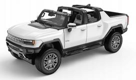 Nuotoliniu būdu valdomas visureigis automobilis HUMMER 4x4, baltas
