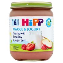 Desertas vaikams HiPP Bio su braškėmis, avietėmis ir jogurtu, nuo 6 mėn., 160 g
