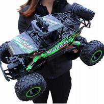 Nuotoliniu būdu valdomas visureigis automobilis 4x4, metalinis, su LED, vaikams