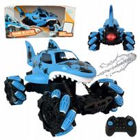 Nuotoliniu būdu valdoma žaislinė mašina PLAYIO RC Shark Blaster su vandens šaudymo funkcija