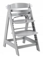 Medinė maitinimo kėdutė ROBA Sit Up Click&Fun, pilka