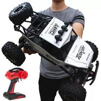 Nuotoliniu būdu valdomas visureigis RC Monster 4x4, metalinis, su LED