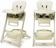 Vaikiška maitinimo kėdutė 4BABY ICON, smėlio spalvos