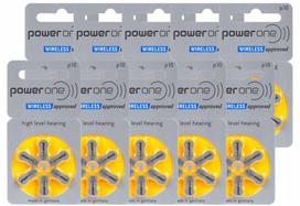 Klausos aparatų baterijos Power One PR70, 1,45V, cinko–oro, 60 vnt.