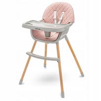 Vaikiška medinė maitinimo kėdutė BABY MIX FREJA, rožinė