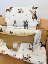 Medvilninė pagalvėlė šunims Stokke Tripp Trapp 2in1, smėlio ir kreminės spalvos