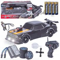 Nuotoliniu būdu valdomas automobilis su LED, dūmais ir 4x4 pavara, 2.4Gz