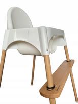 Medinė kojų atrama Ikea Antilop maitinimo kėdutei, buko mediena