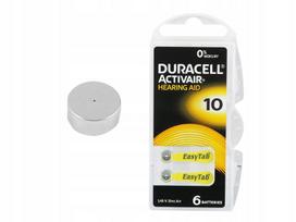 Klausos aparato baterija Duracell DA10