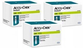 Gliukozės matuoklio juostelės Accu-Chek Instant