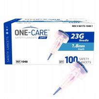Sterilios lancetės ONE-CARE OPTI 23G 1,8 mm, 100 vnt.
