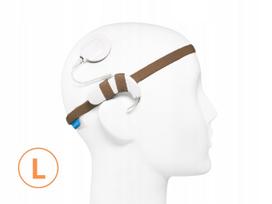 Klausos aparato/implantų lankelis EasyFlex ULTRA, rudas, L dydis