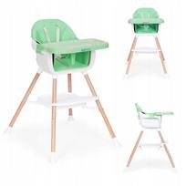Vaikiška maitinimo kėdutė 2in1 Ecotoys, žalia