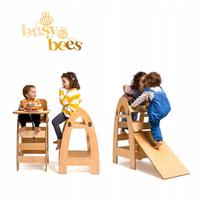 Vaikiška kėdutė-lipynė Busy Bees 5in1 medinė virtuvės pagalbininkė