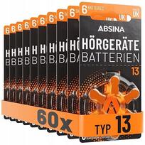 Klausos aparatų baterijos 13, 60 vnt., su apsaugine plėvele